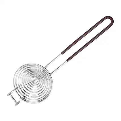 Front. Kitcheniva - Stainless Steel Egg Separator Yolk & White Sifter Filter - Silver.