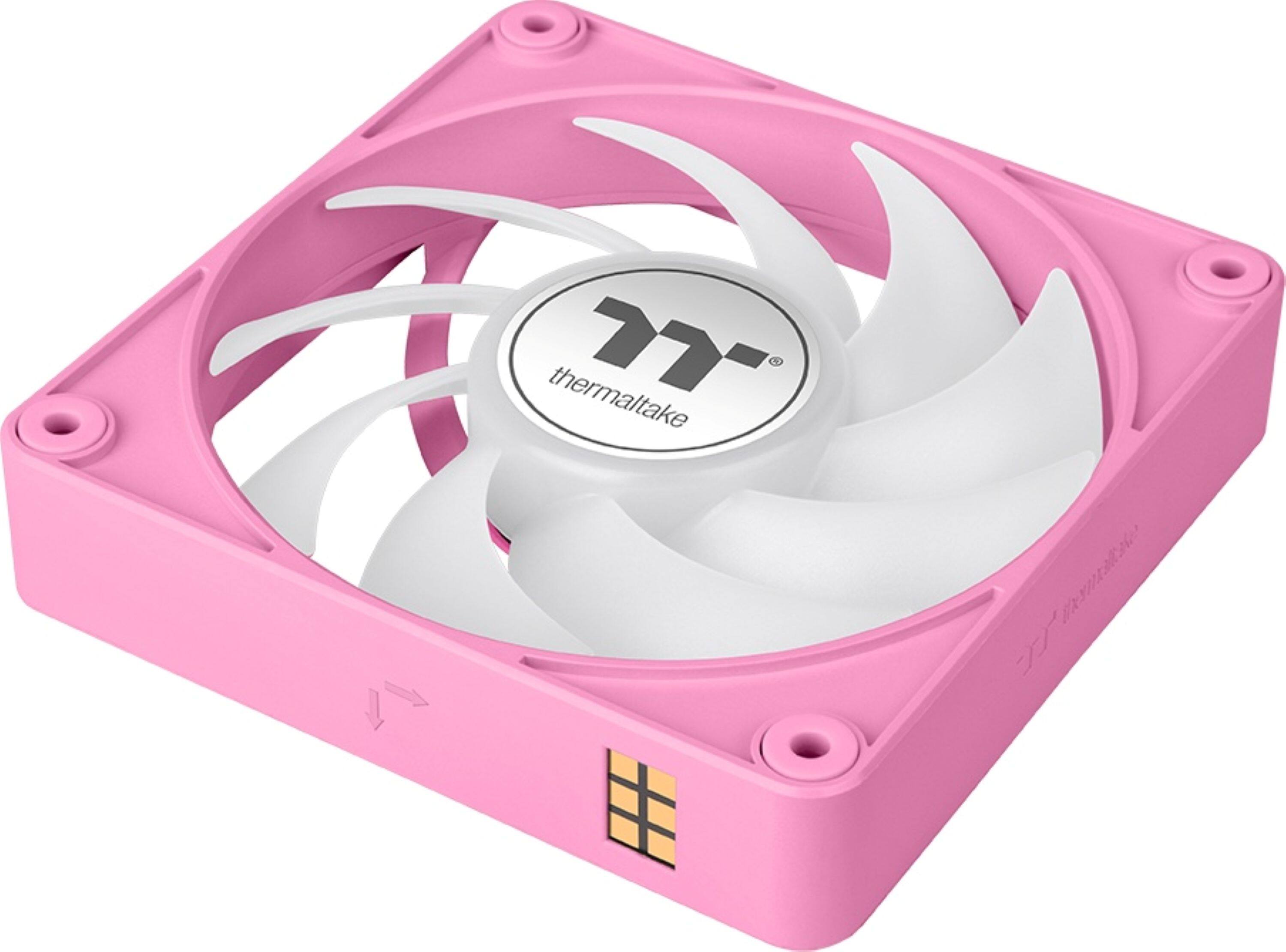 Alt View 7. Thermaltake - CT120 EX ARGB Sync 120mm Computer Case Cooling Fan (3-Pack) - Bubble Pink.