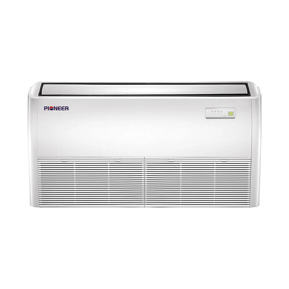 Left. Pioneer - Quantum Ultra 48,000 BTU 4 Ton 19.8 SEER Floor/Ceiling Mini-Split Air Conditioner with Heat Pump 230-Volt - White.