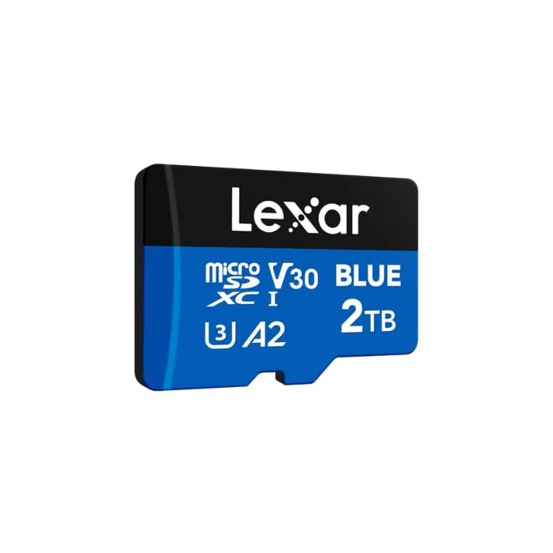 Lexar - 2TB BLUE microSDXC UHS-I Memory Card, Up to 160MB/s Read, V30 A2, 4K Video