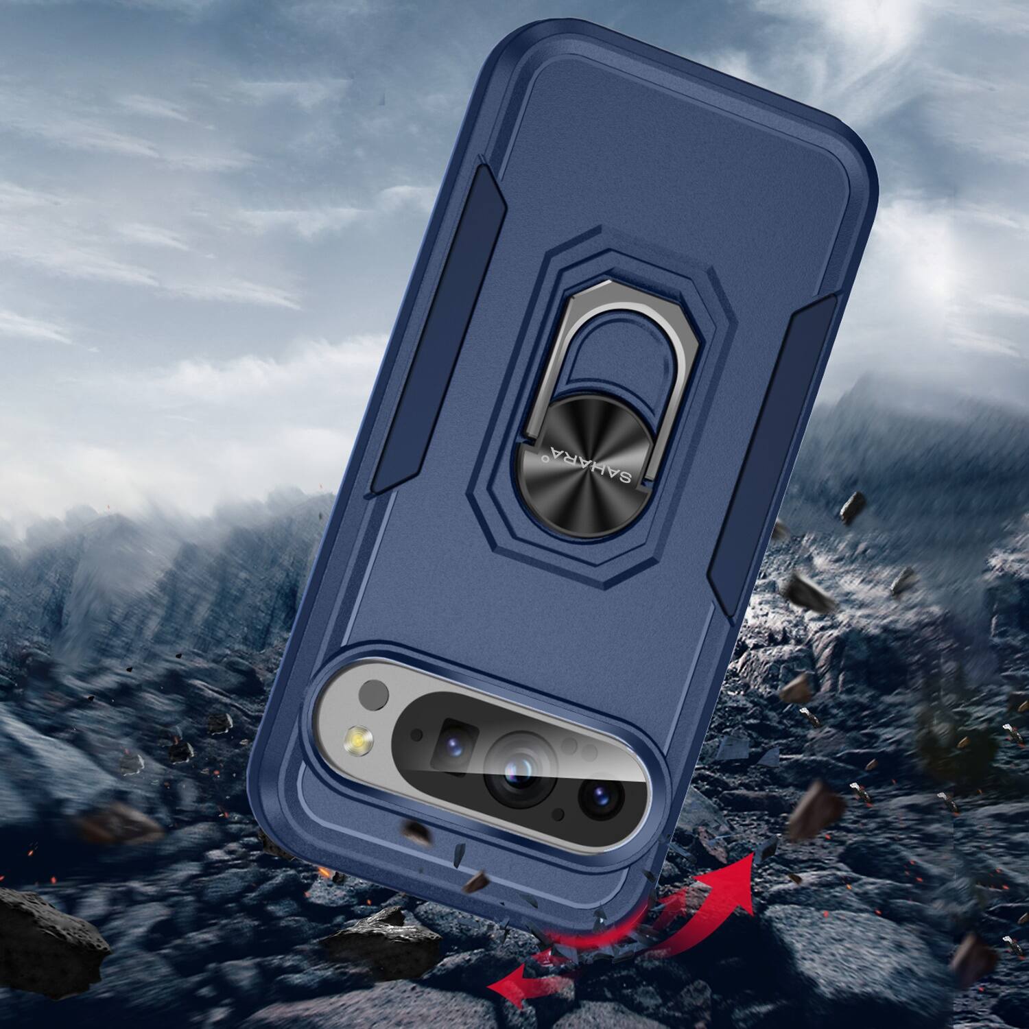 Alt View 15. SaharaCase - Raider Series Heavy-Duty Case for Google Pixel 9 and 9 Pro - Desert Blue.