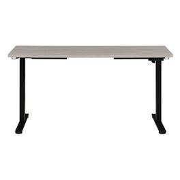 OSP Home Furnishings - 59"W Sit to Stand Electric Desk - Black / Light Grey