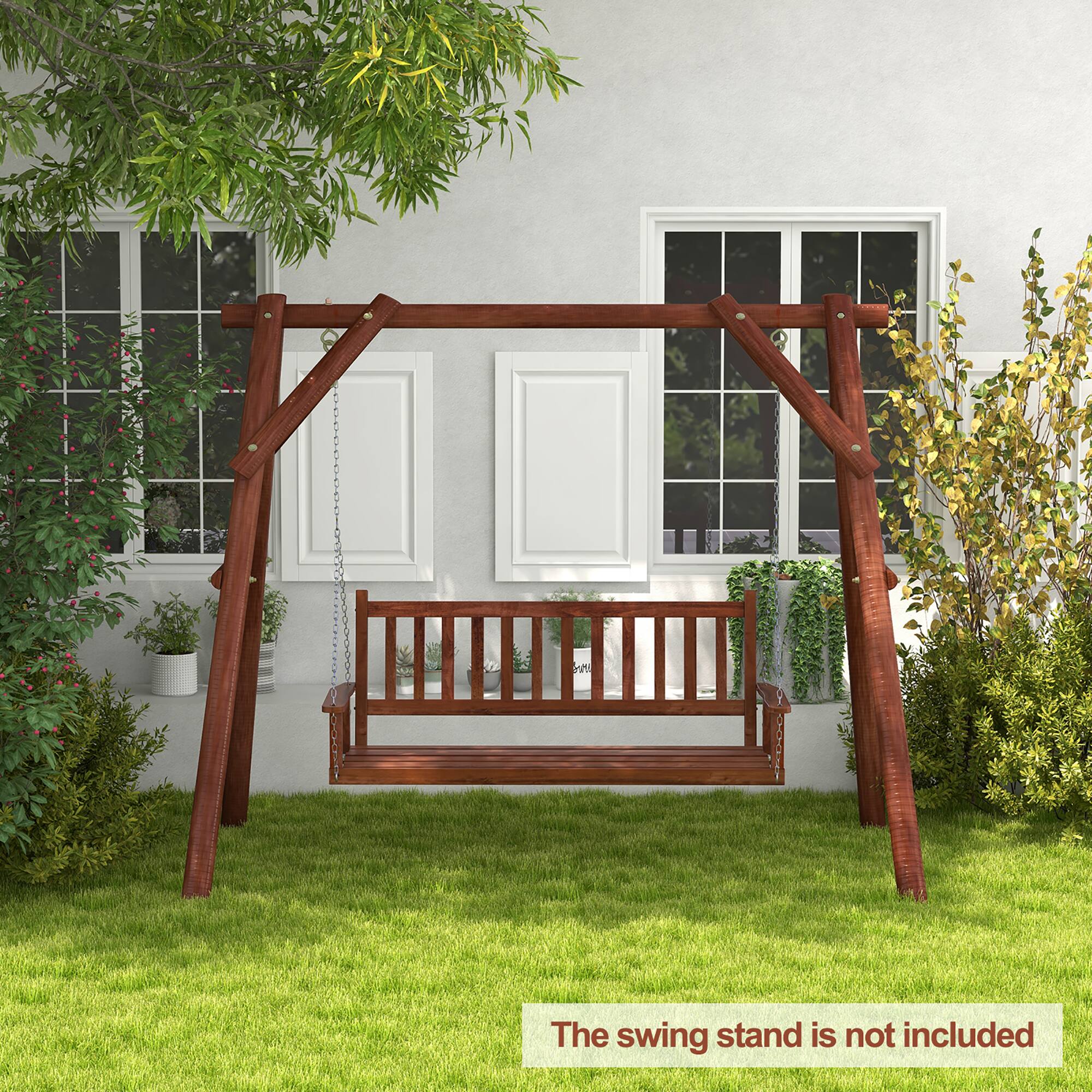 The swing stand is not included.