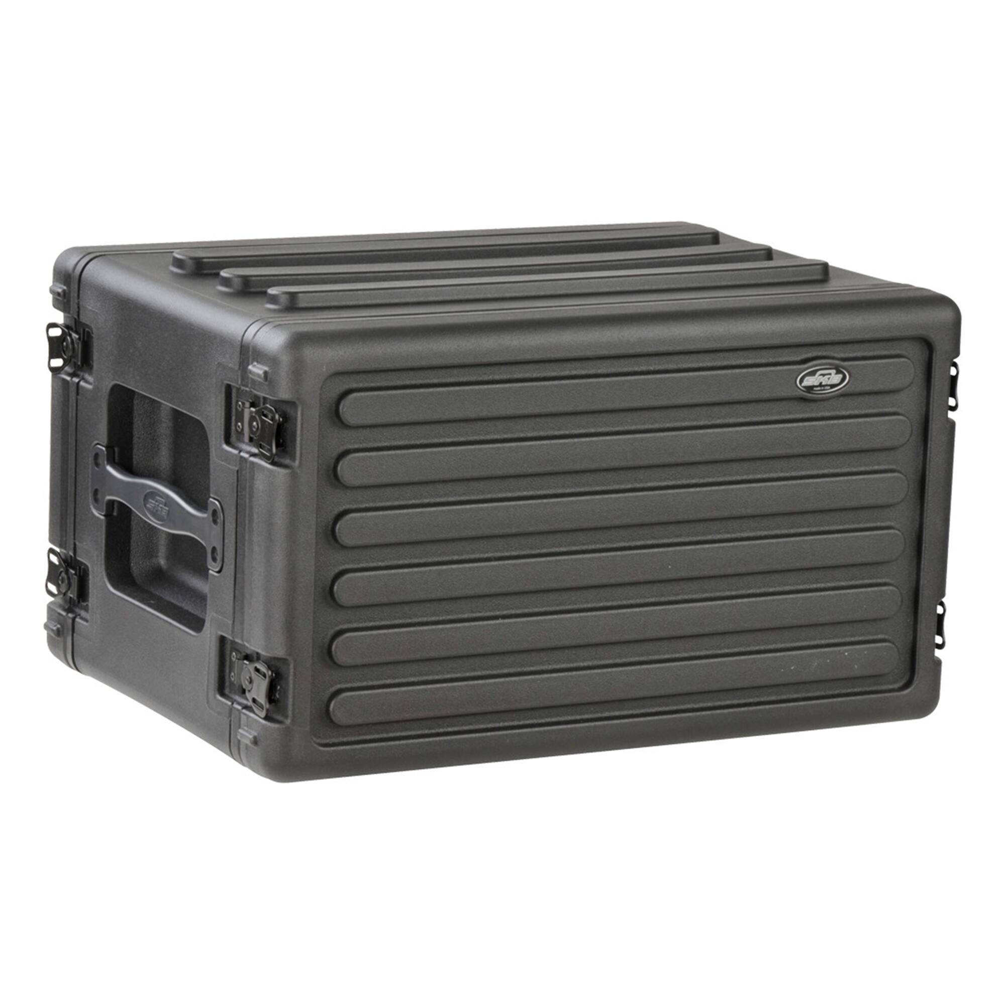 Alt View 8. SKB - SKB 6U Shallow Roto Rack Case Gear Protector, Stackable, Waterproof, Black - Black.