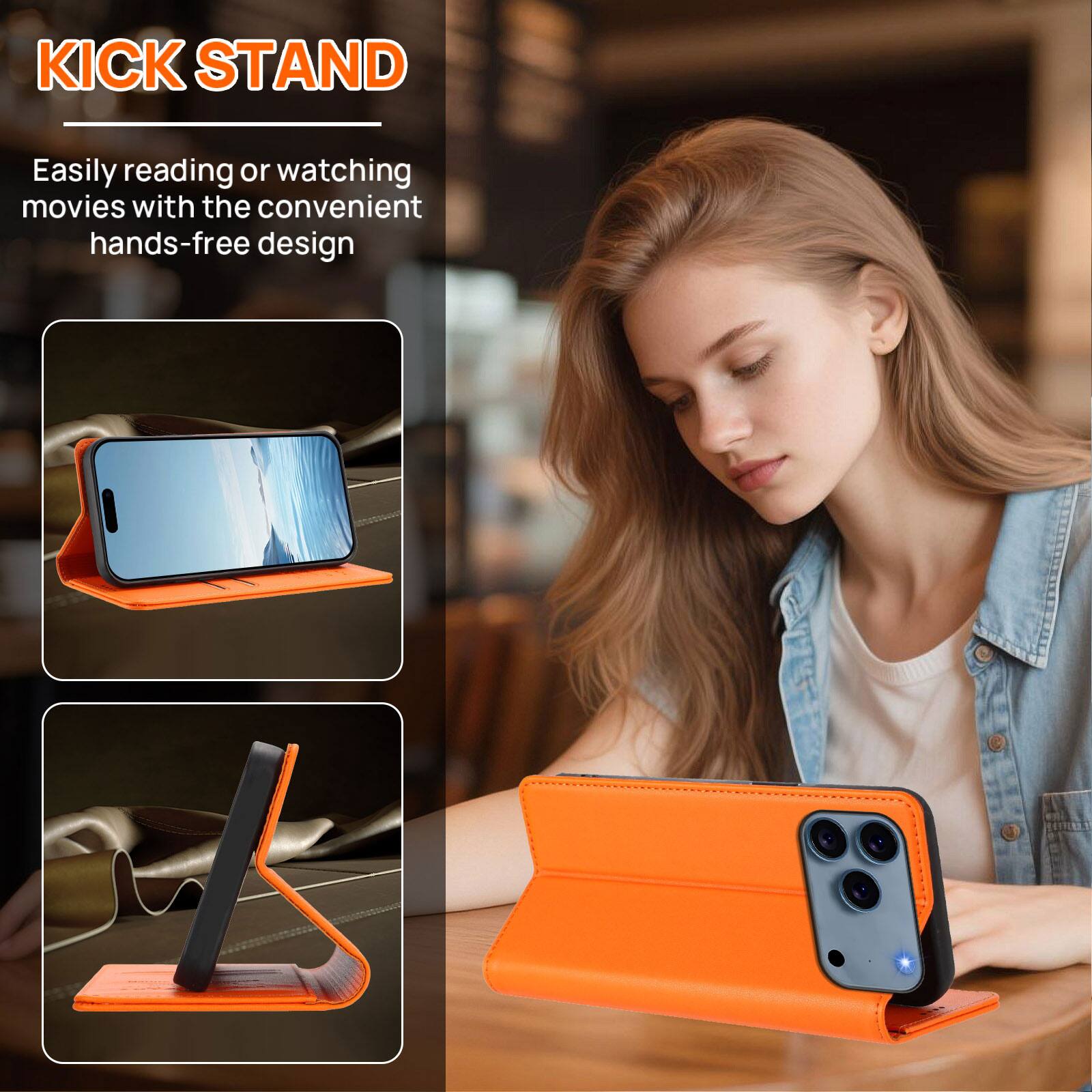 KICK STAND

Easily reading or watching movies with the convenient hands-free design