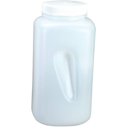 Front. Nalgene - Nalgene HDPE Wide Mouth Square Bottle - 1 Gallon - White - White.