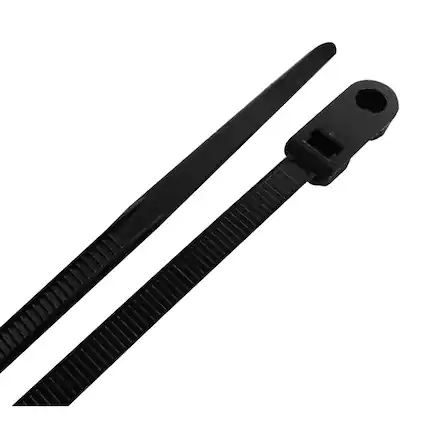 Front. Steel Grip - Steel Grip 8 in. L Black Cable Tie 15 pk.