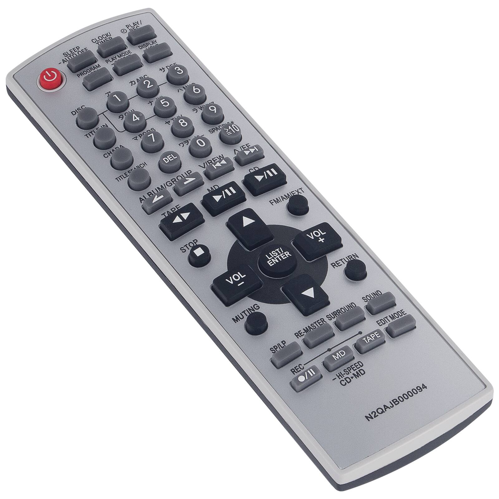 Sure, here is the corrected and grouped text from the image:

- **Top Row:**
  - CLOCK TIMER
  - SLEEP
  - PROGRAM
  - PLAY/MODE
  - DISPLAY
  - AUTO OFF

- **Number Pad:**
  - 1
  - 2
  - 3
  - 4
  - 5
  - 6
  - 7
  - 8
  - 9
  - 0
  - DISC
  - SPAC
  - TITI-IN
  - TITI
  - TP00S
  - 210
  - 7
  - 0

- **Middle Row:**
  - CHARA
  - AIFE
  - DEL
  - VIREW
  - H4
  - TITLE/ARCH
  - CD
  - W/ BUM/GROUP
  - MD
  - FM/AM/EXT
  - TAPE
  - VOL +
  - STOP
  - LIST/ENTER
  - RETURN
  - VOL -
  - SOUND
  - MUTING
  - SURROUND
  -