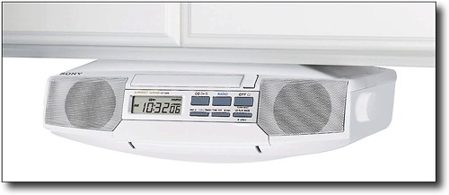 how to set clock on sony under cabinet radio