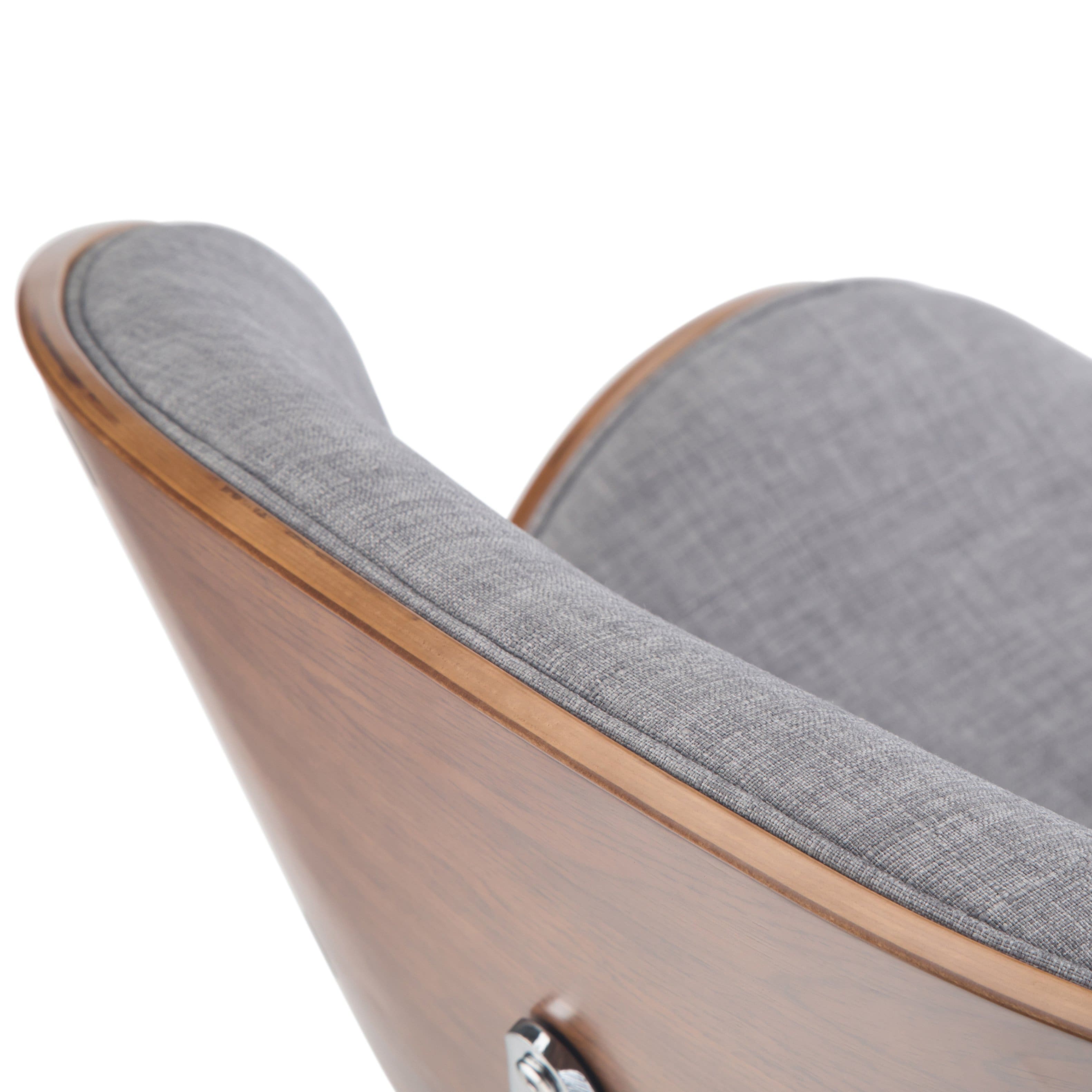 Alt View 11. Simpli Home - Marana Bentwood Adjustable Height Gas Lift Bar Stool - Grey.