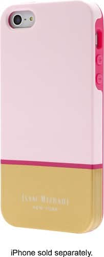  Isaac Mizrahi New York - Color Block Case for Apple iPhone SE, 5s and 5 - Light Pink/Gold