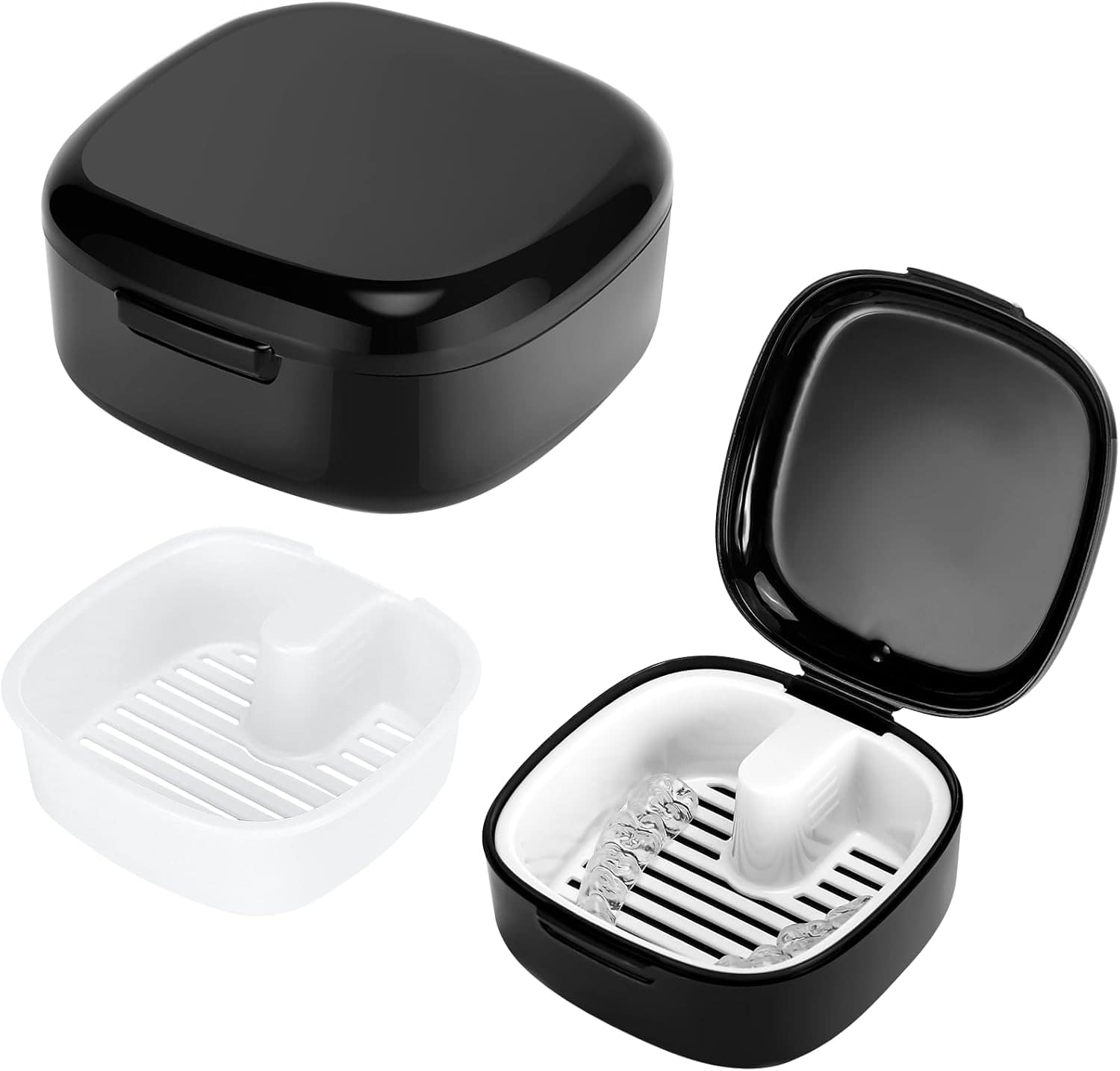 Auledio - 1Pc Portable Braces Box for Storage and Cleaning Dummies and Braces