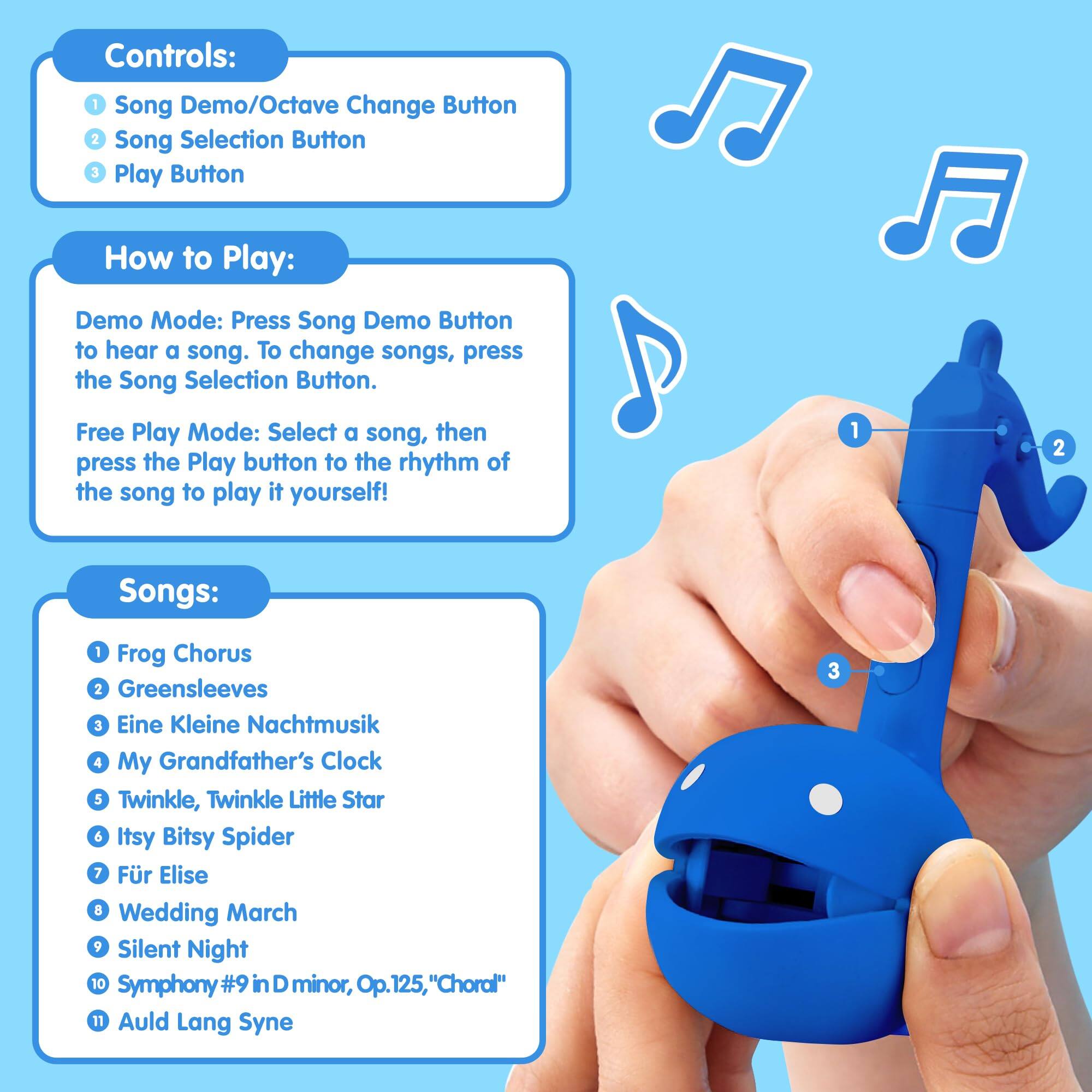 Otamatone Synthesizer Music Toy Instrument with Classic Colors Melody ...