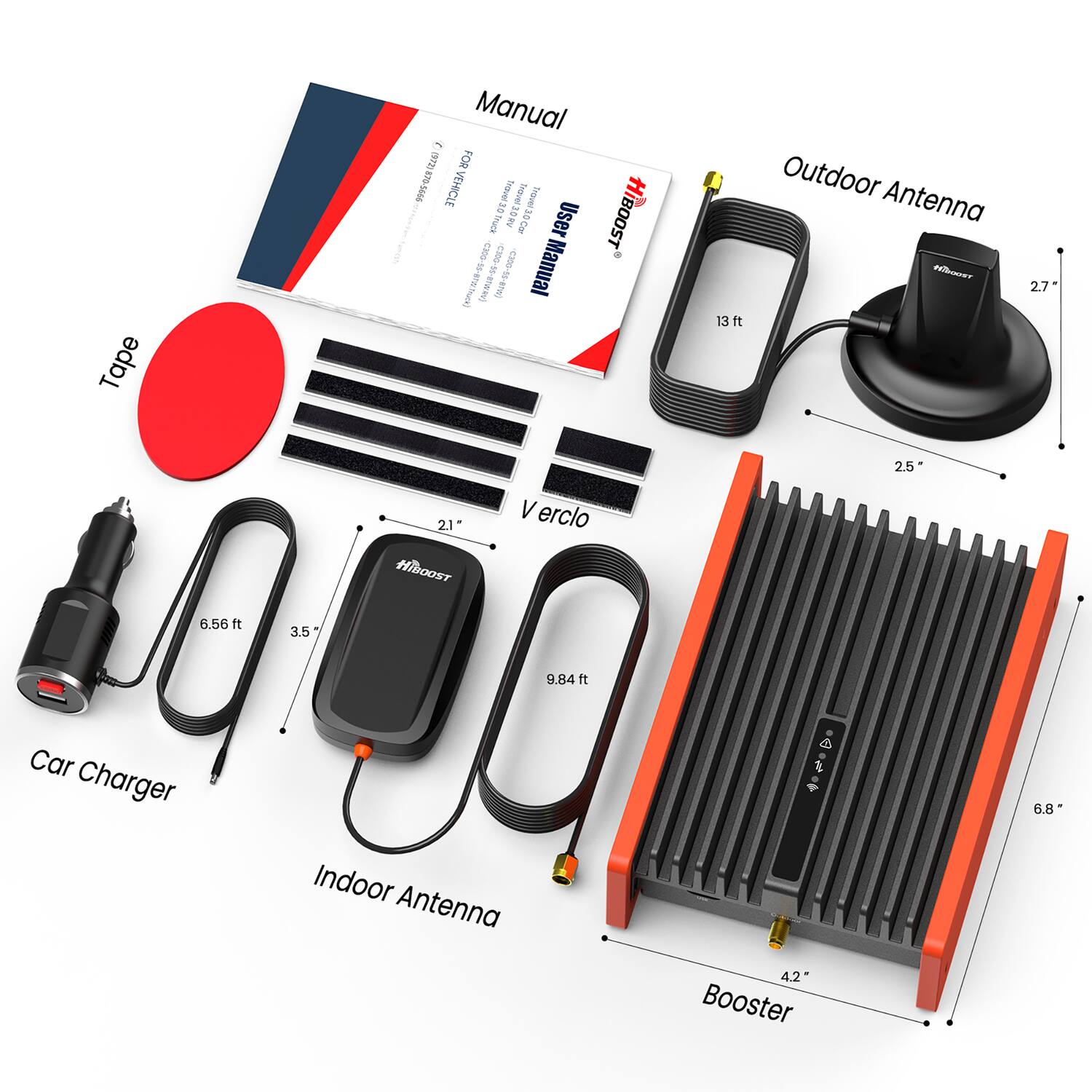 Tape Manual ~ INT FOR 9999-9C8 BIIH [eque3 Trievet hravel25 bruck Truck a La 10 Twww3.0.CM User BOOST i 4300 d -C309-55-880c) Snerue-s5-0003 awn 98-99-000 I Manual 13 ft Outdoor Antenna nr 27 2.5 21 HioosT V erclo 6.56 ft Car Charger Indoor Antenna i + 42" Booster 6.8
