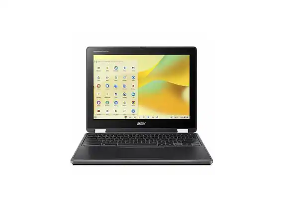 Front. Acer - Acer Chromebook Spin 512 R857TN 12.2" Touchscreen 2-in-1 - Intel N250 - 8 GB - 64 GB - Black - Black.