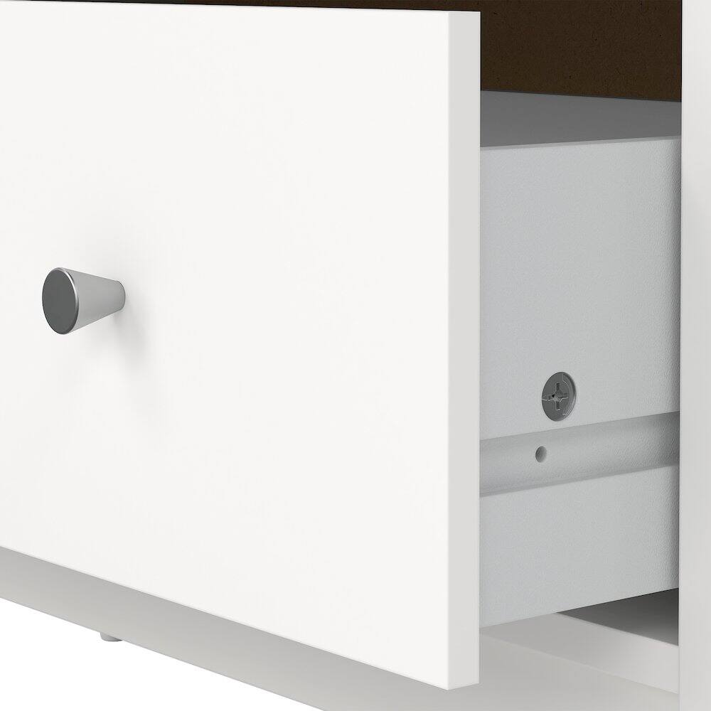 Back. Tvilum - 3-Piece Bedroom Set - Chest And Nightstand Set Of 2 - White.