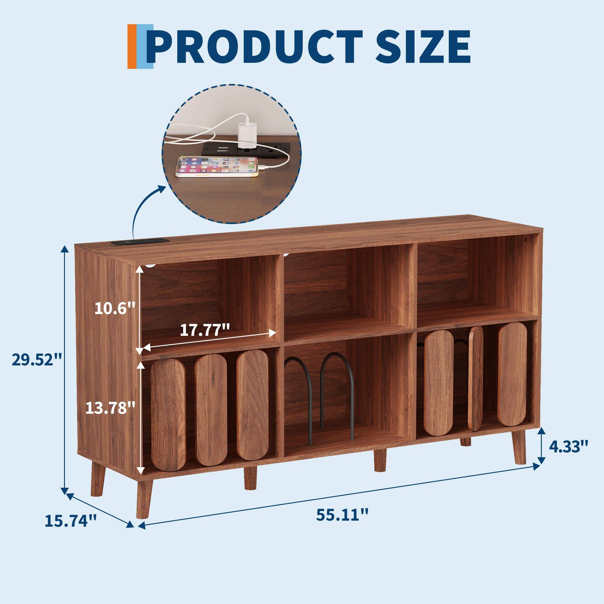 PRODUCT SIZE  
10.6" 17.77" 29.52" 13.78" 4.33" 15.74" 55.11"