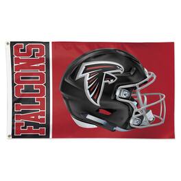 WinCraft - Atlanta Falcons 3' x 5' Helmet Deluxe Single-Sided Flag - Multicolor