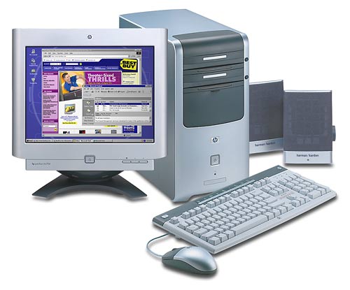 Best Buy Hewlett Packard Pavilion Desktop With Flat Crt