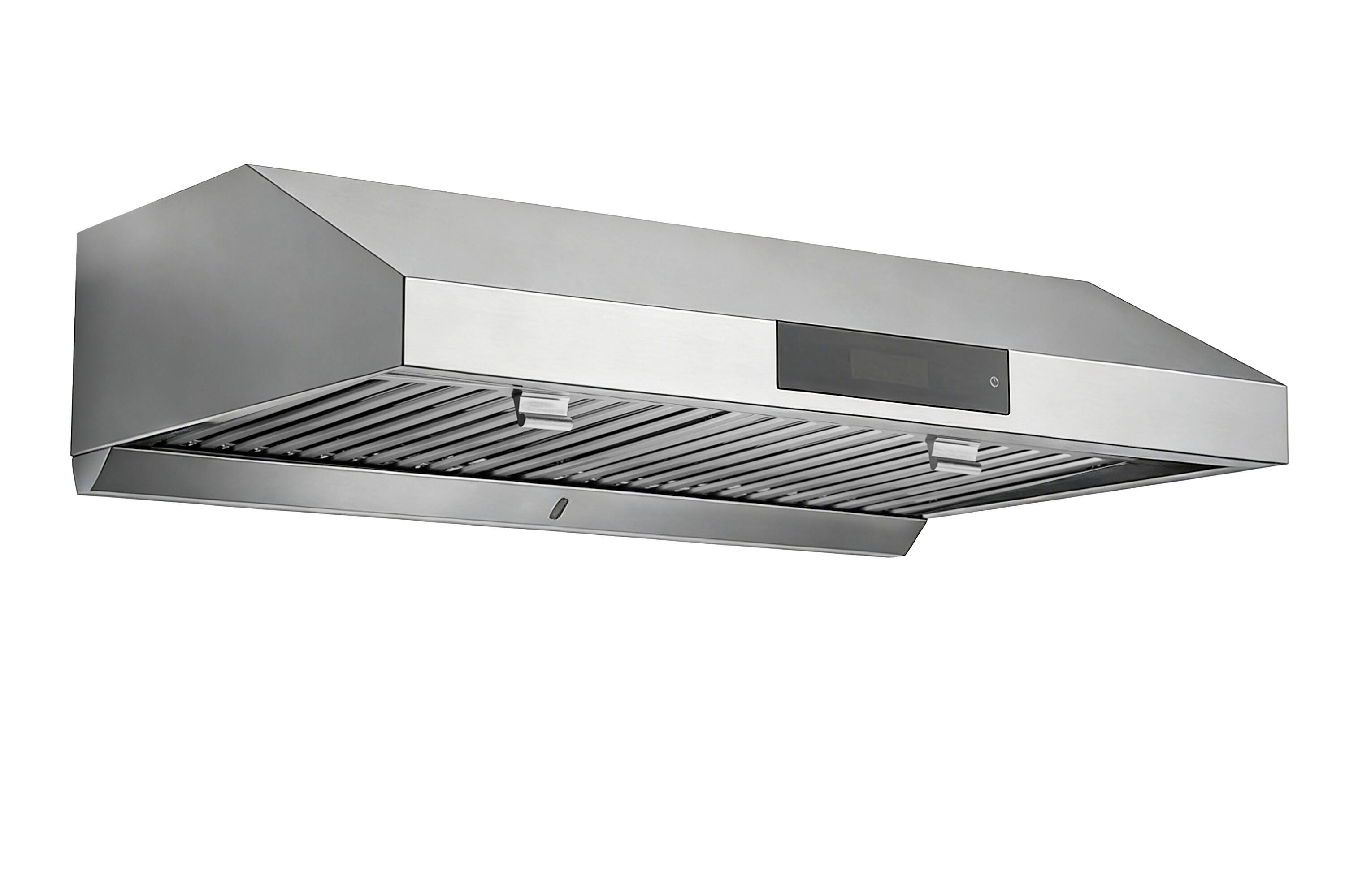 Left. Hauslane - Hauslane HausOne UC-PS19 Under Cabinet Range Hood with HauSmartTM Technology - Stainless Steel.