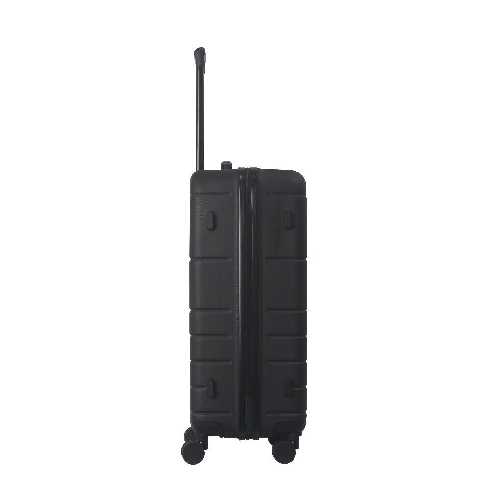 Alt View 5. Bestier - 3-Piece ABS Hardshell Luggage Set (20”/24”/28”) with TSA Lock, Spinner Wheels & Lightweight Design - Black.