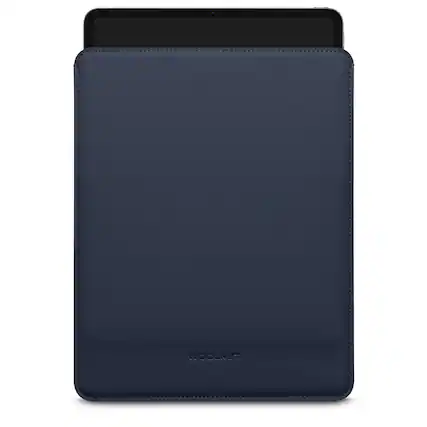 Front. Woolnut - Coated PU Sleeve for 12.9-inch iPad Pro - Blue - Blue.