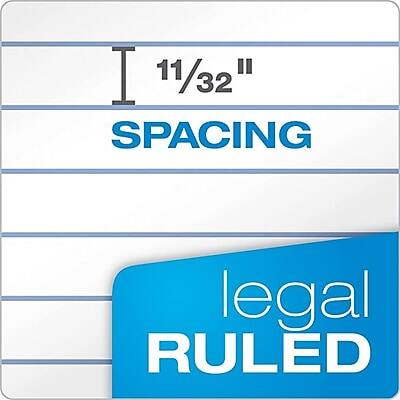 11/32" SPACING  
legal RULED