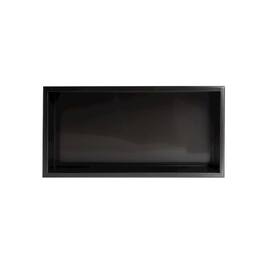 Alfi - Brushed PVD Stainless Steel Horizontal Single Shelf Shower Niche - Black