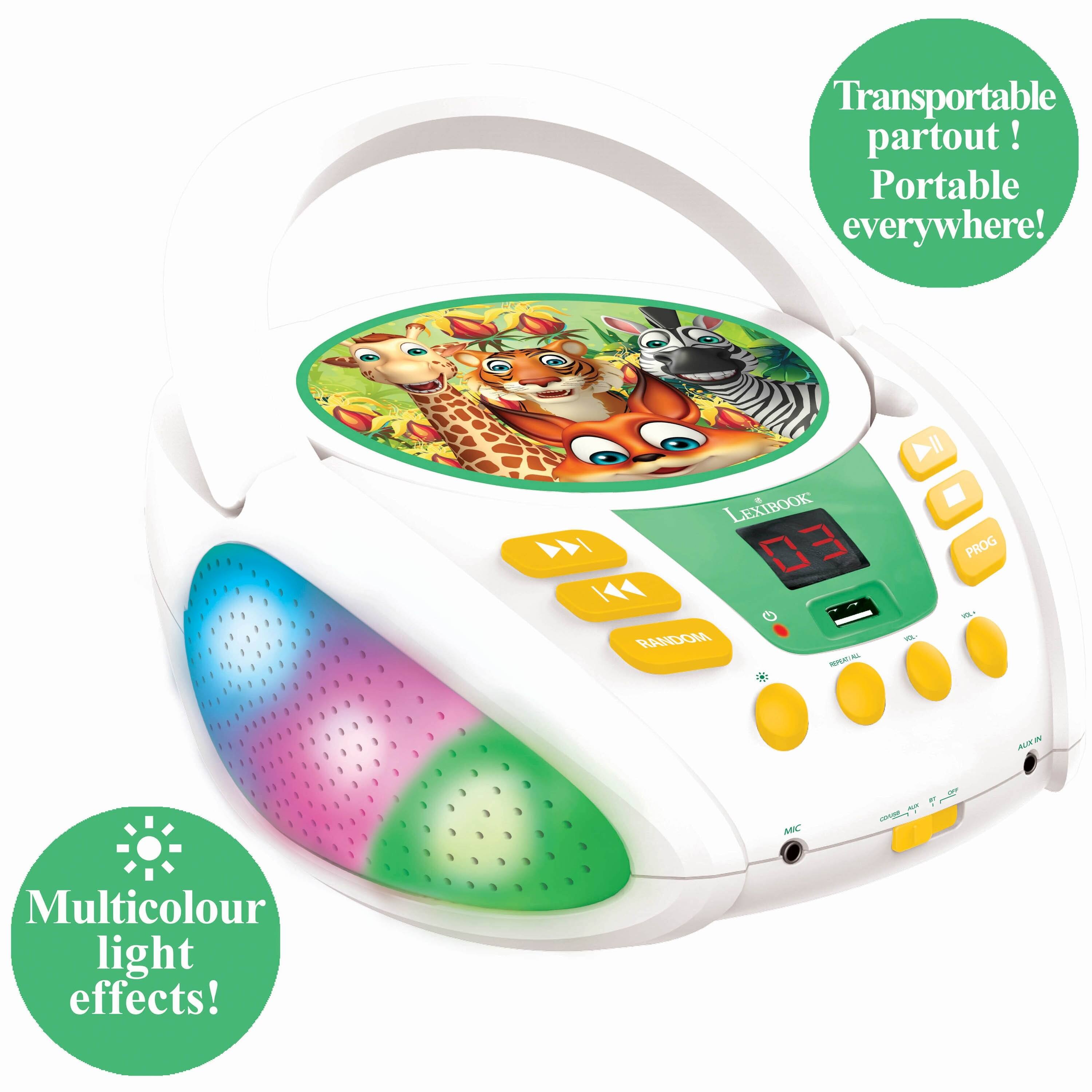 Transportable partout! Portable everywhere!  
LEXIBOOK 144 03 41 RANDOIA MP DIl PROG MAT - - A Aa pe  
Multicolour light effects!