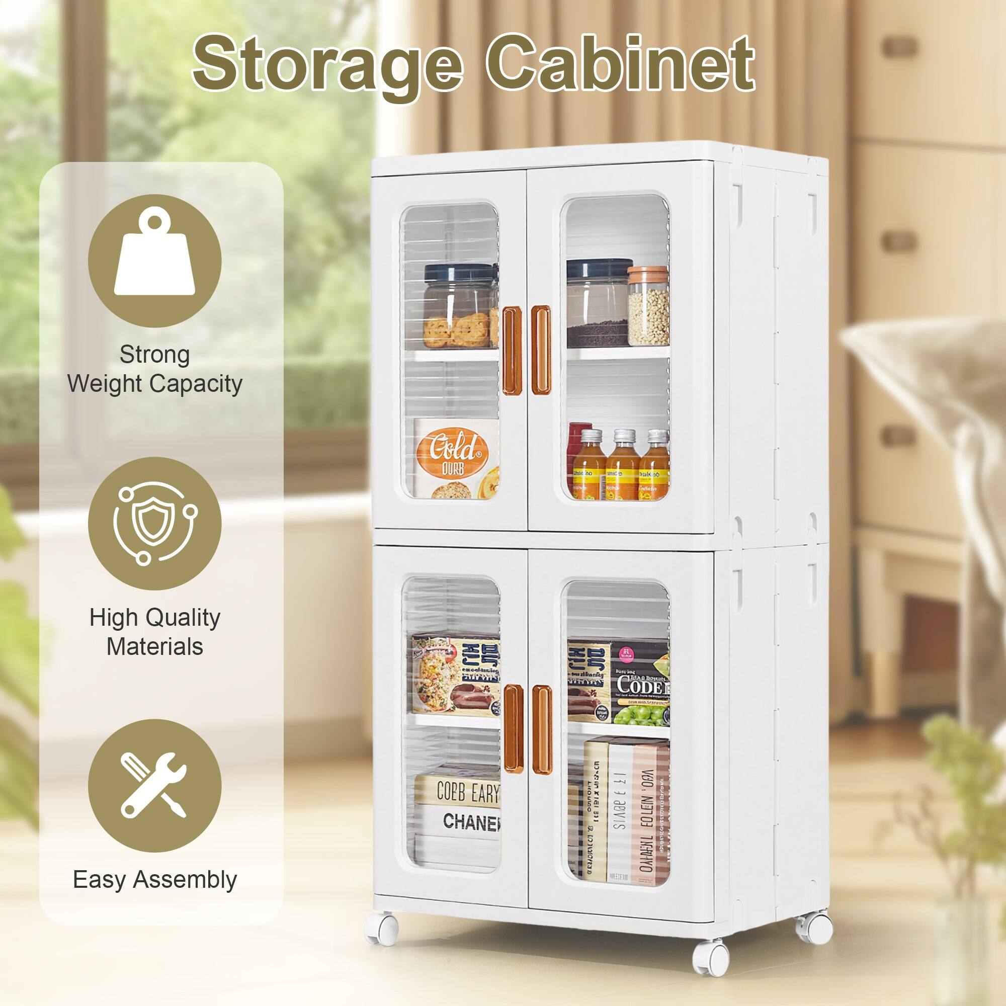 Storage Cabinet

- Strong Weight Capacity
- High Quality Materials
- Easy Assembly