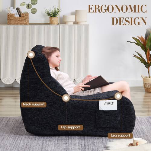 ERGONOMIC DESIGN

- Neck support
- Hip support
- Leg support

SIMPLE