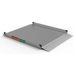 EZ-ACCESS - GATEWAY 3G 4 Foot Solid Surface Aluminum Portable Wheelchair Ramp - Gray