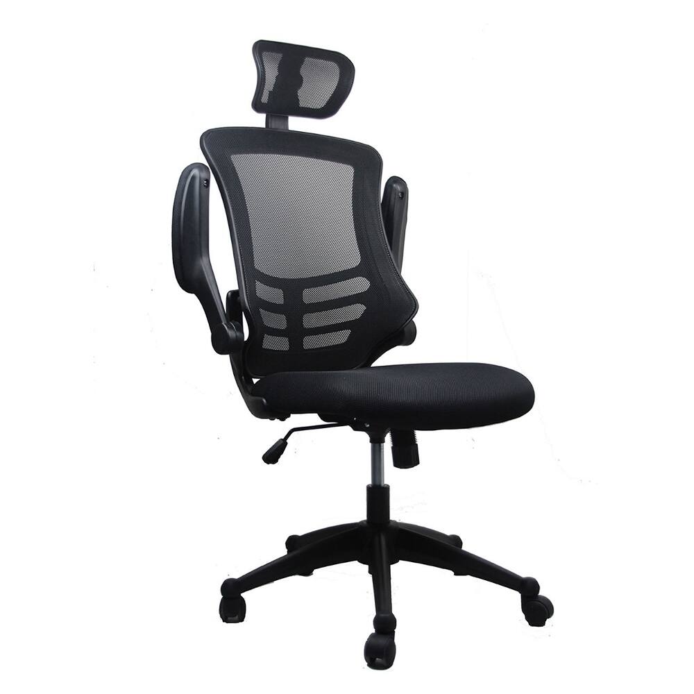 Angle. Loheer - Loheer High Back Mesh Office Chair Executive Black Desk Chair - Black.