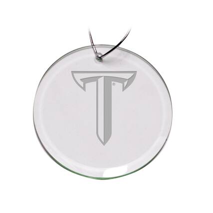 Front. Jardine - Troy University Trojans 3'' Round Glass Ornament - Multicolor.
