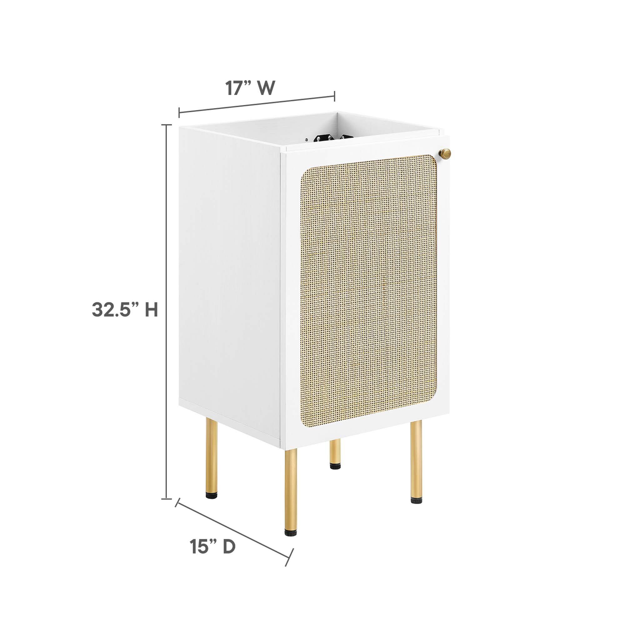 17" W x 32.5" H x 15" D