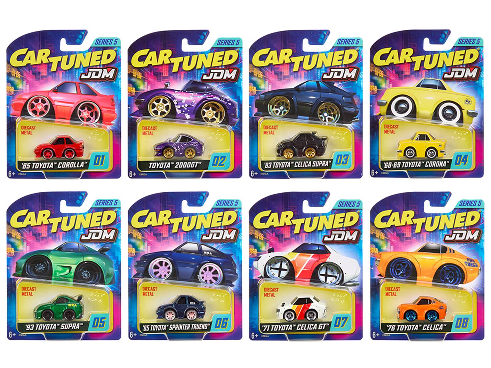 Car Tuned - JDM Tuners Series 5 Set of 8 Pieces Diecast Model Cars by CarTuned