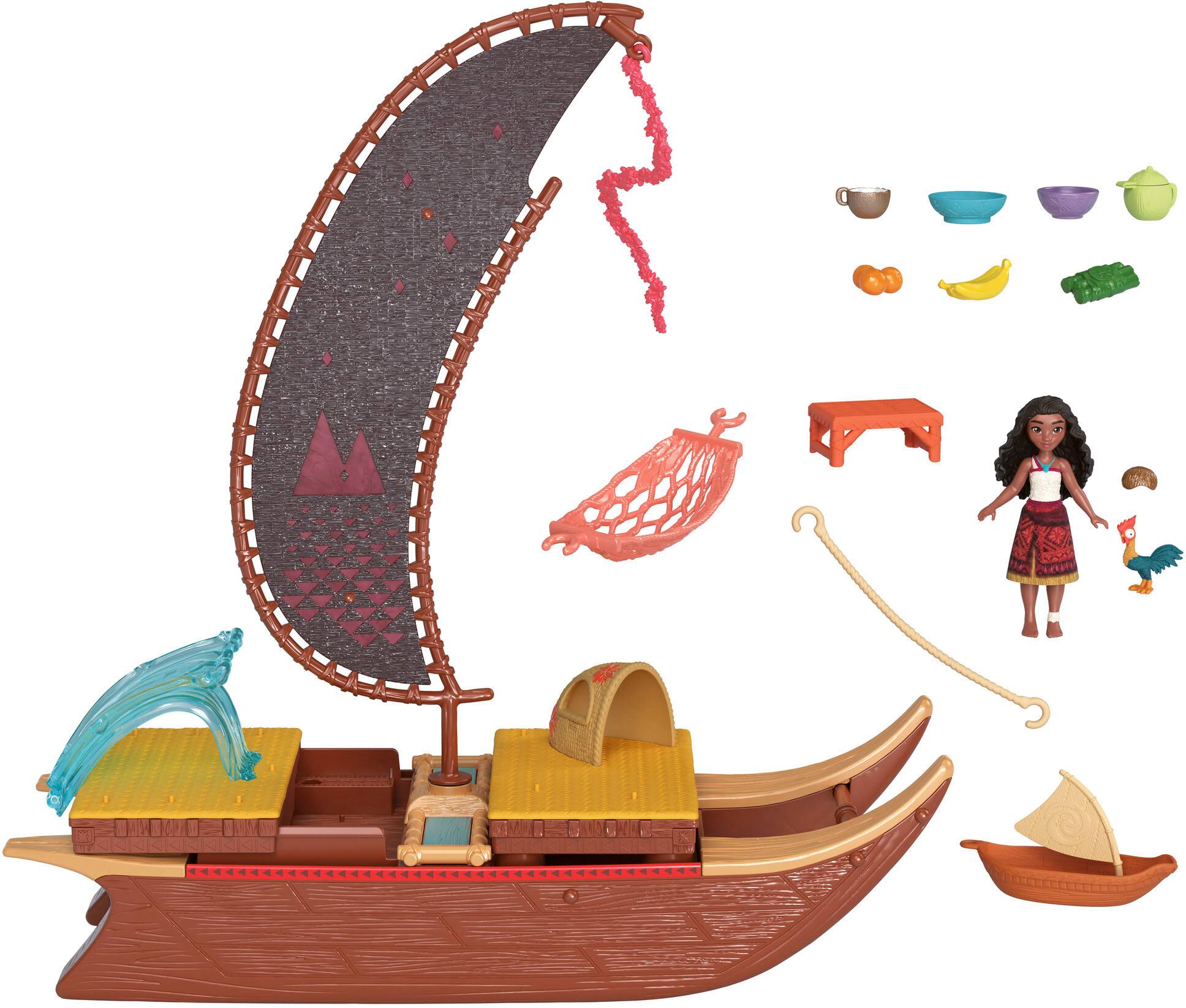 Left. Disney - Moana 2 Adventure Canoe Playset.