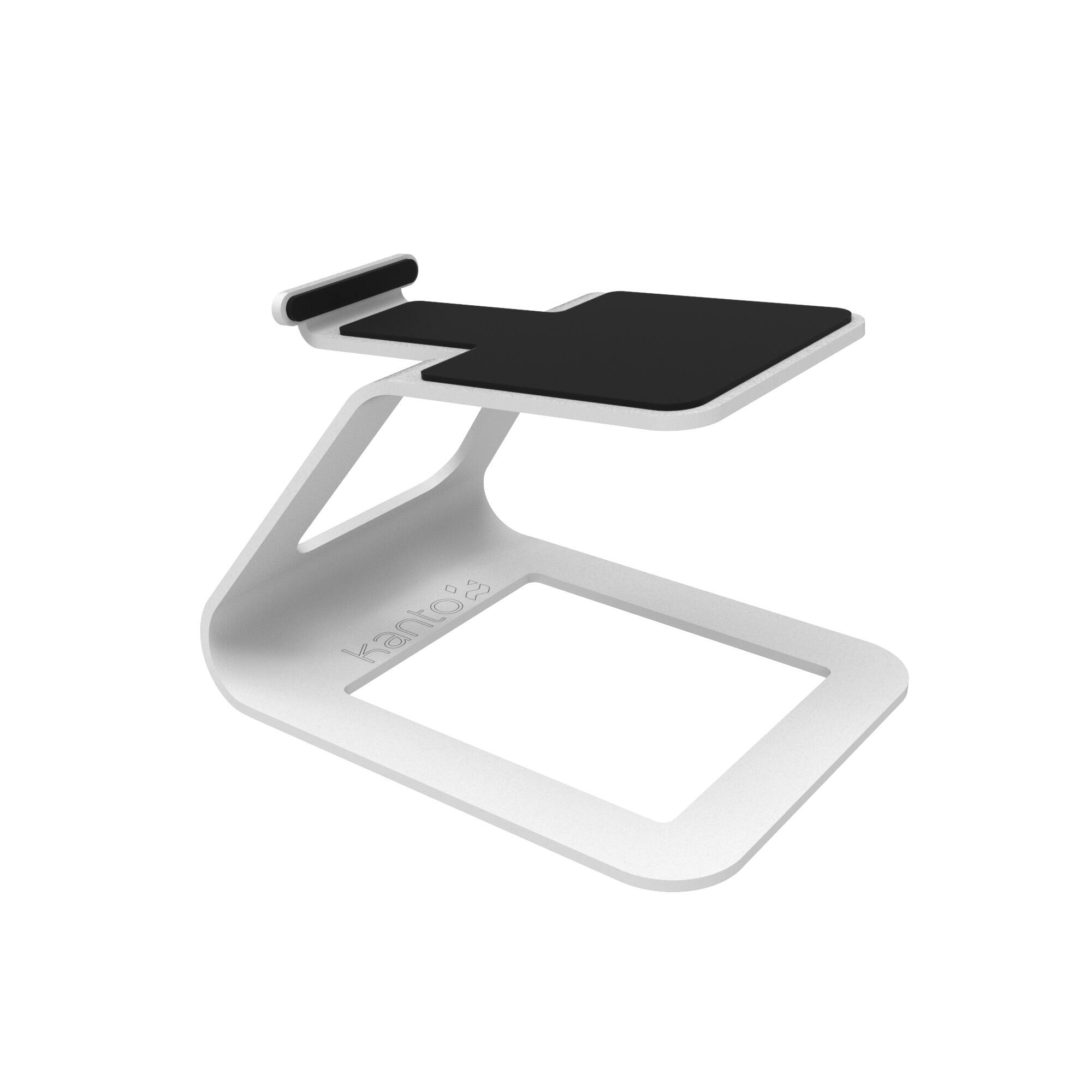 Left. Kanto - Elevated Desktop Speaker Stands for Small Speakers, Pair - White.