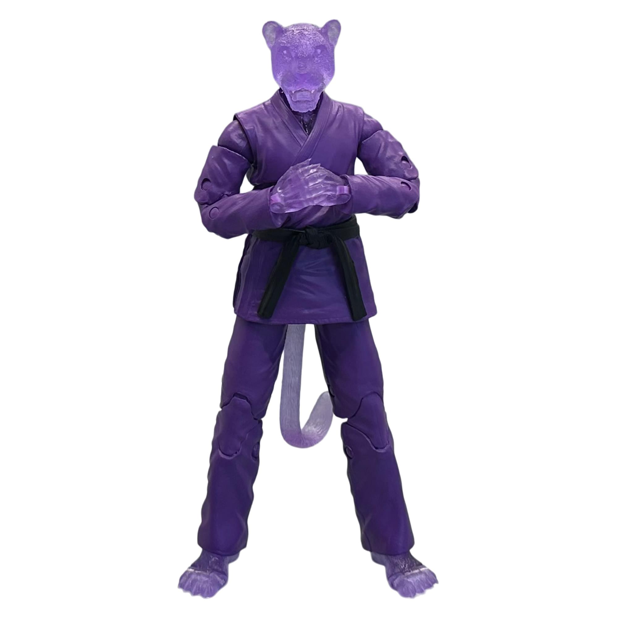 Alt View 4. Icon Heroes - Zoo Jitsu Fighters 6 Inch Action Figure | Jairo the Jaguar Supercharged - Purple.