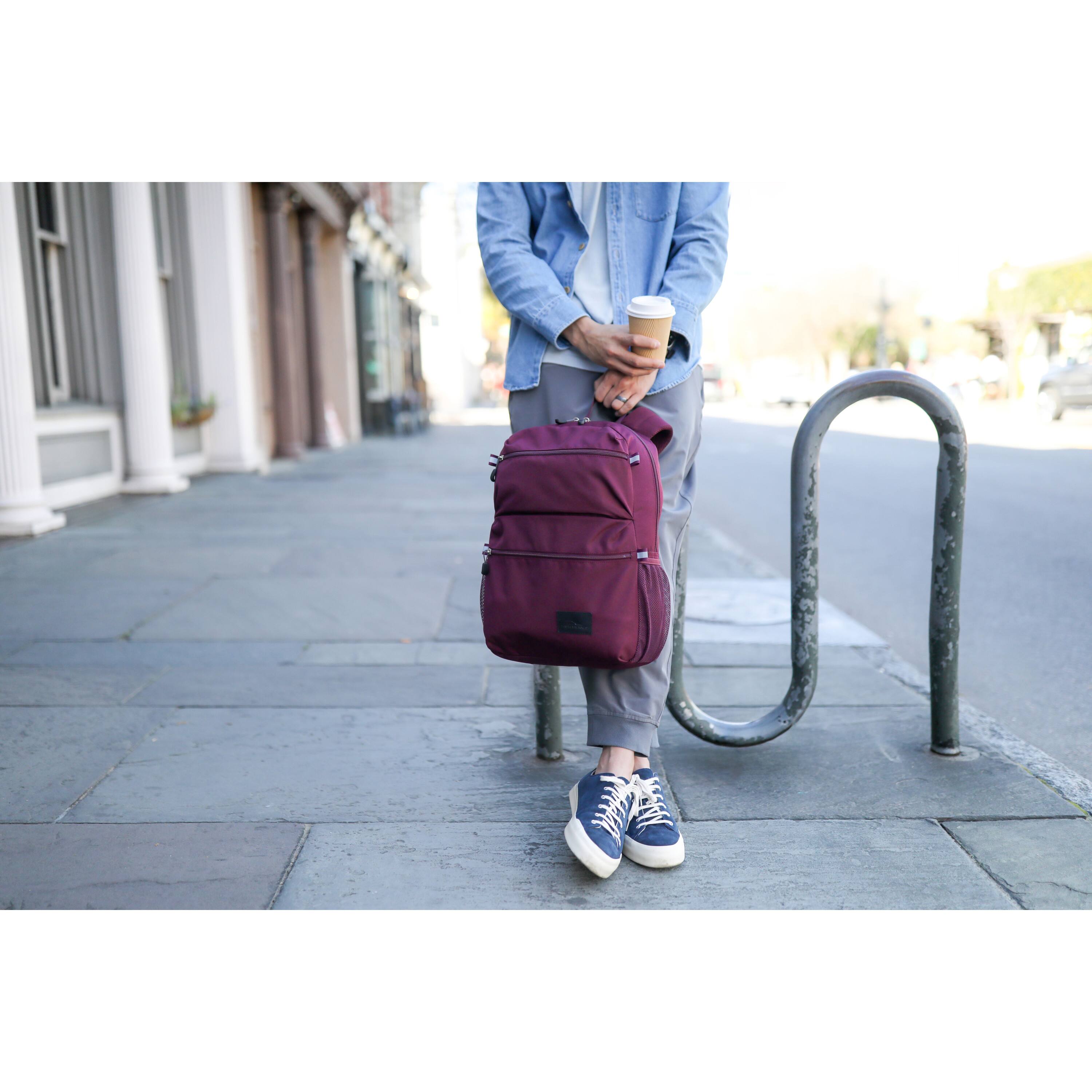 Alt View 3. High Sierra - BTS 2020 Everclass Backpack - Maroon.