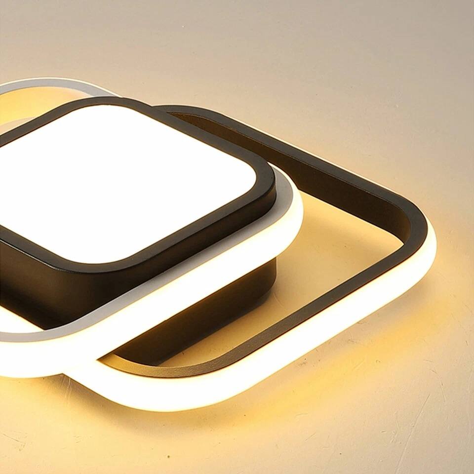 Alt View 3. Home Collection - Modern LED Ceiling Light Flush Mount Chandelier Fixture for Bedroom and Living Room.