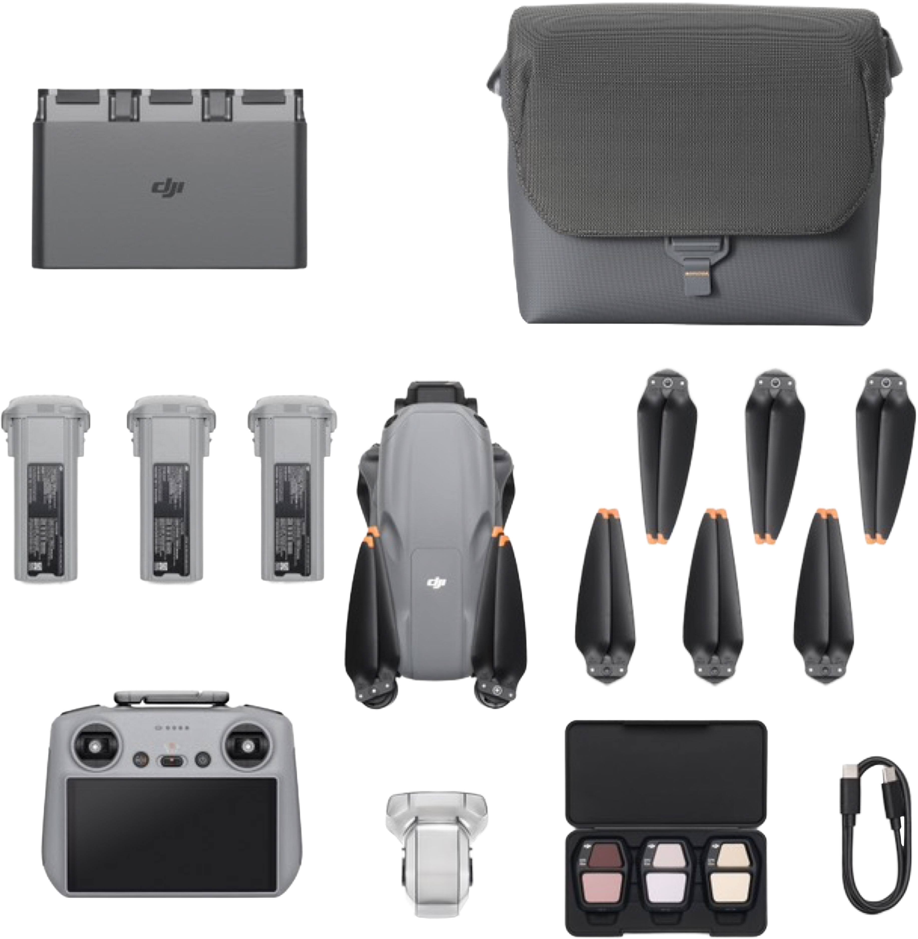 Left. DJI - DJI Air 3S Drone Fly More Combo (DJI RC 2).
