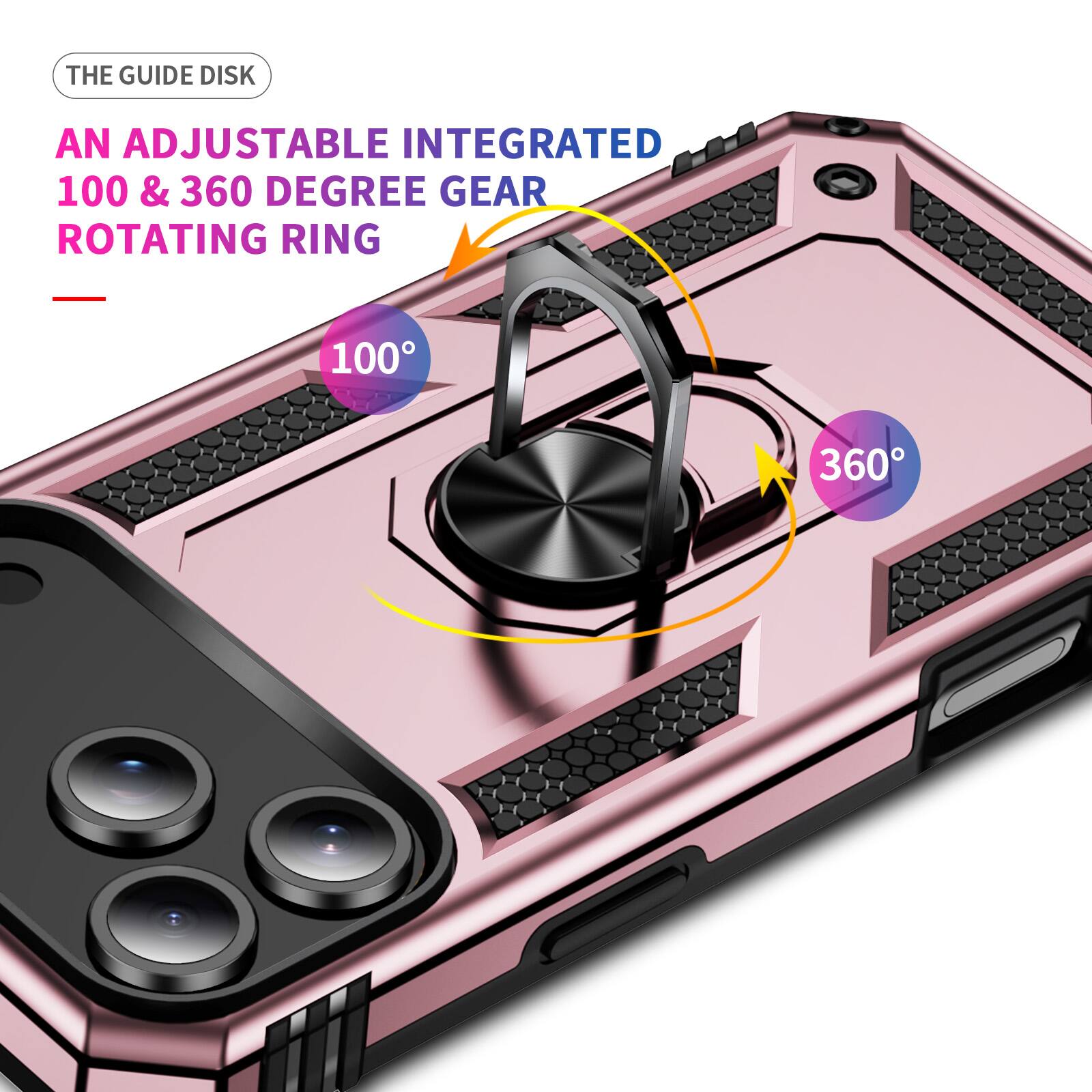 The Guide Disk: An Adjustable Integrated 100 & 360 Degree Gear Rotating Ring