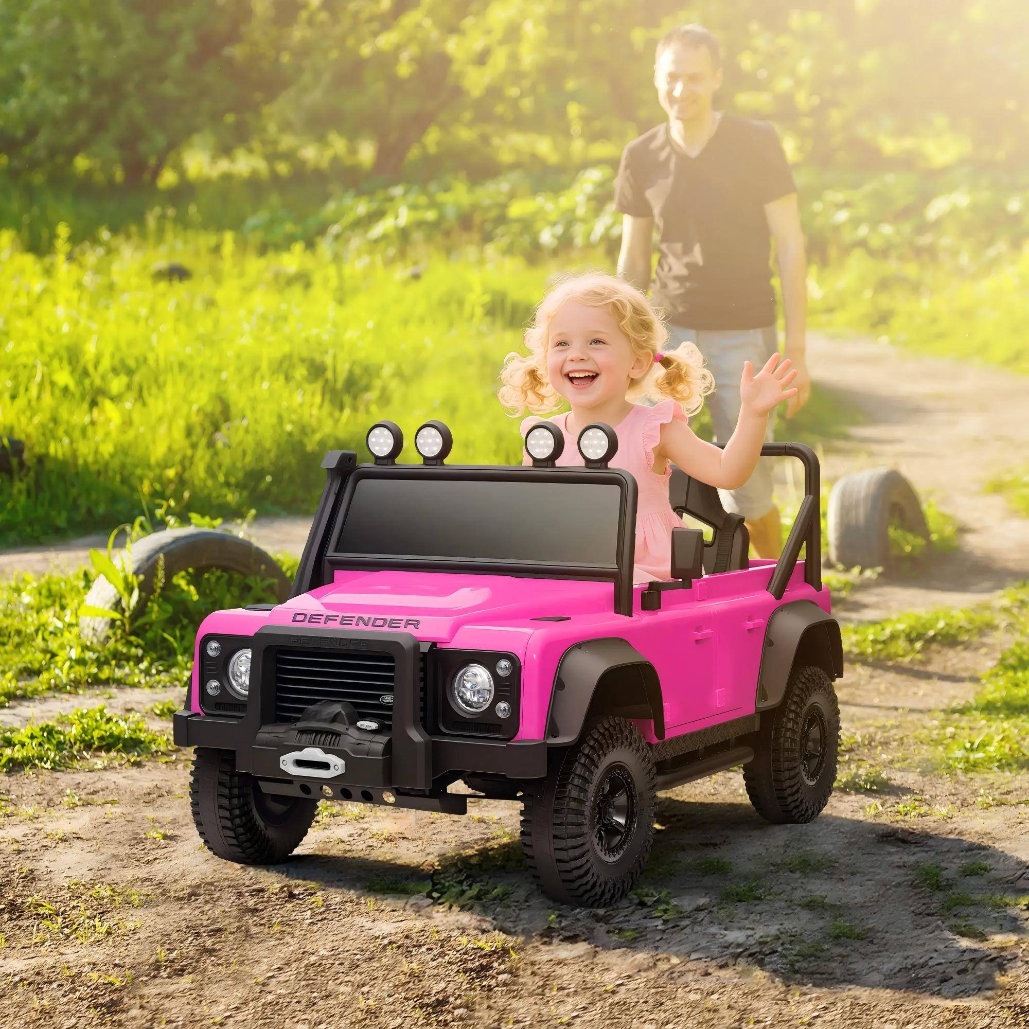 Angle. HONGGE - Kids 12V Electric Ride On Truck with Parent Remote Suspension SUV Style for Ages 3 to 8.