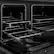 Alt View 14. ZLINE - 48 in. Wide 8 Burner 6.7 cu. ft. Double Oven Freestanding Gas Range - Black Satin Stainless Steel.