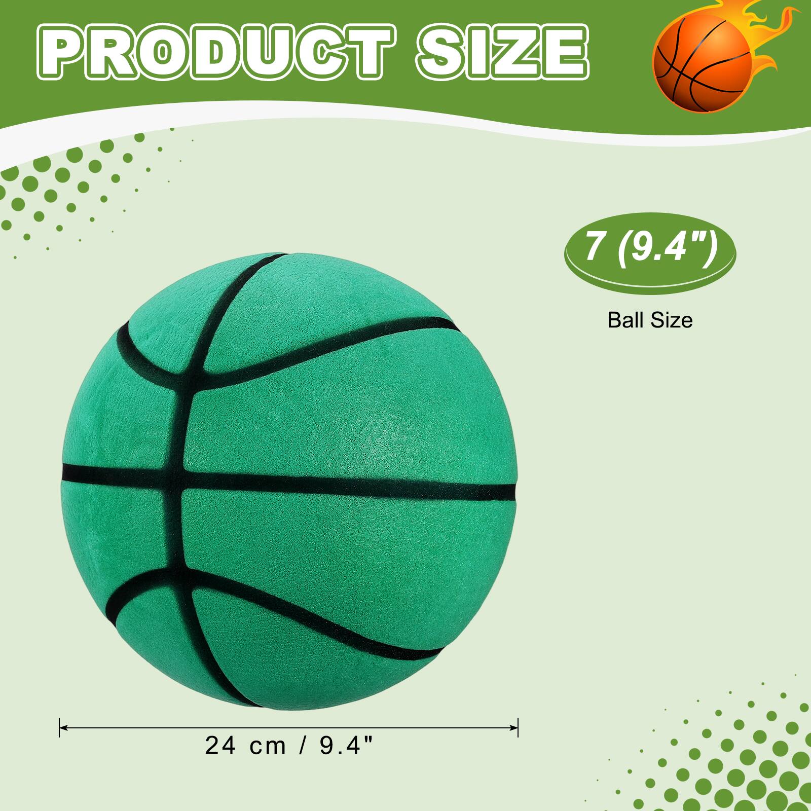 PRODUCT SIZE 7 (9.4")  
Ball Size: 24 cm / 9.4"