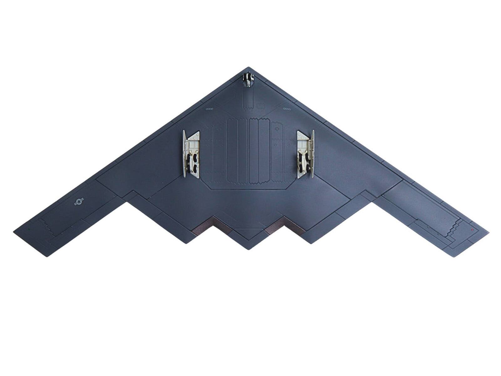 Back. Herpa - Northrop Grumman B-2A Spirit of Arizona USAF 393rd BS Tigers 509th BW Whiteman AFB 1/200 - Grey.