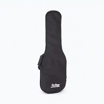 Front. On Stage Stands - On-Stage GBE4550 Electric Guitar Gig Bag - Black.