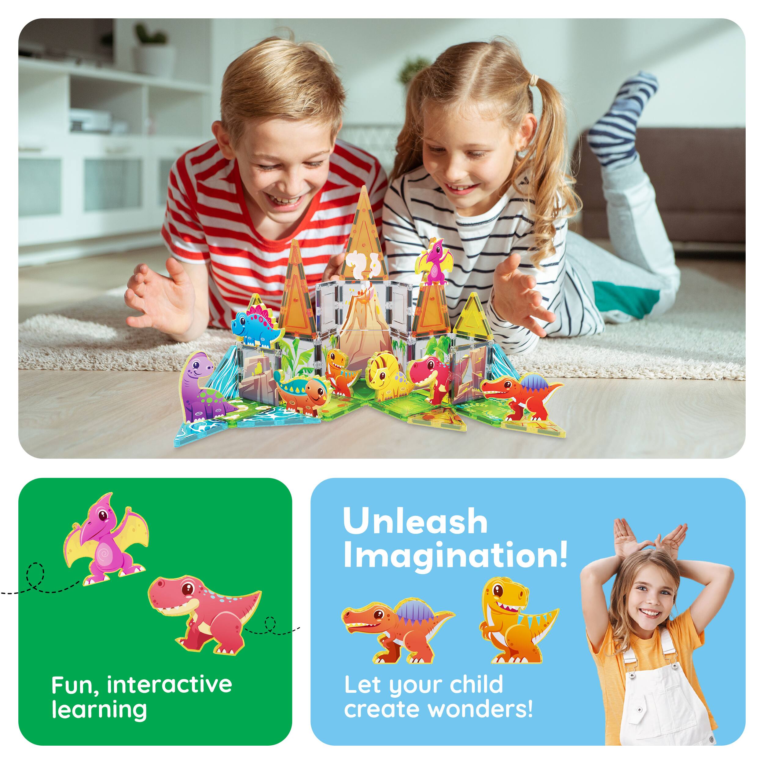 Unleash Imagination!  
Fun, interactive learning  
Let your child create wonders!