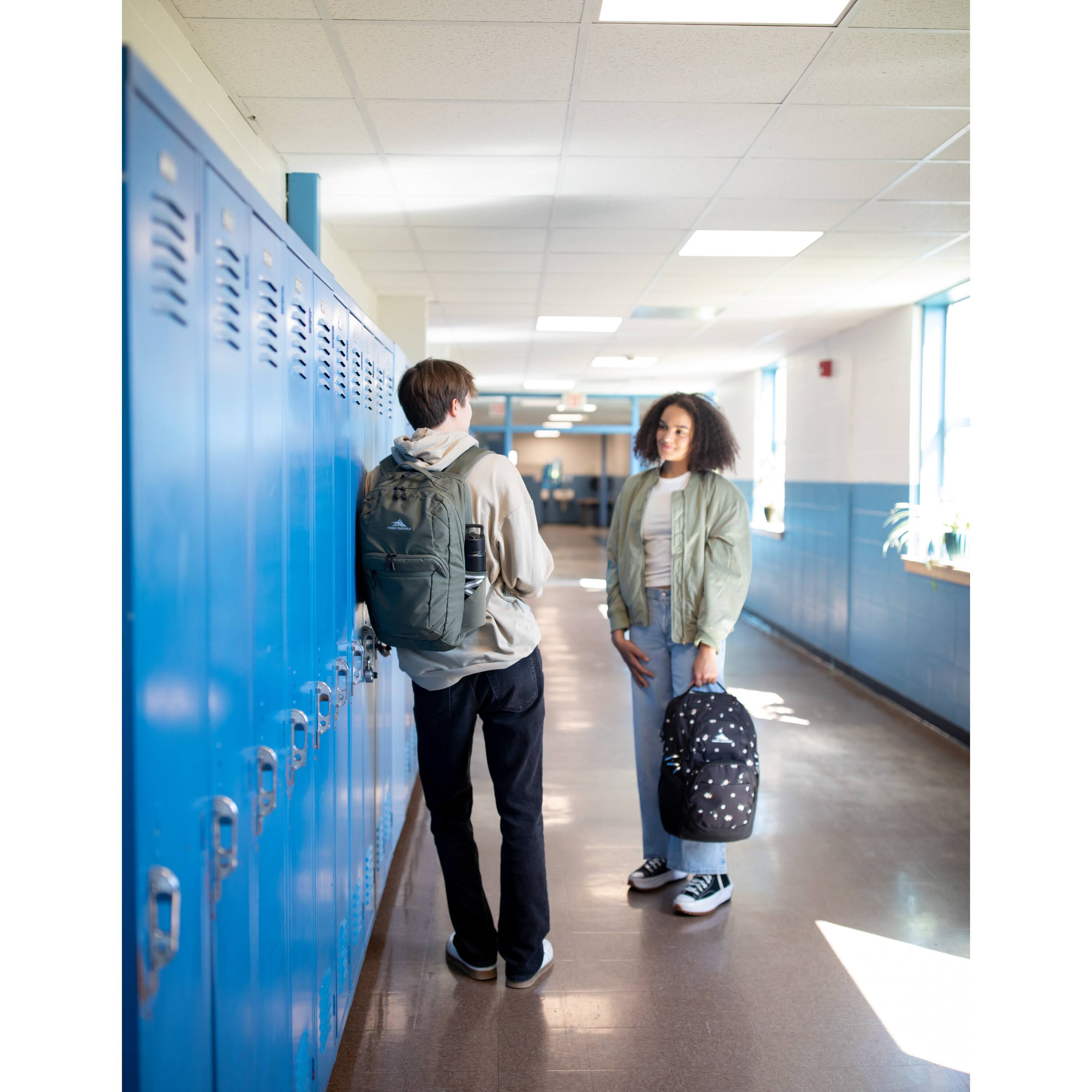 Alt View 3. High Sierra - BTS 2020 Swoop SG Backpack - Floral / Black.